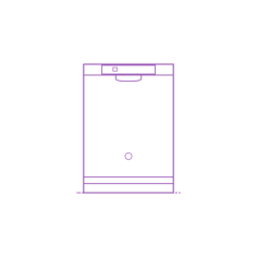 Fixtures Dishwashers Ge Front Control Dishwasher Editable Svg Line Art, Free Vectors File